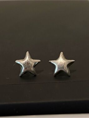 Silver Star Stud Earrings